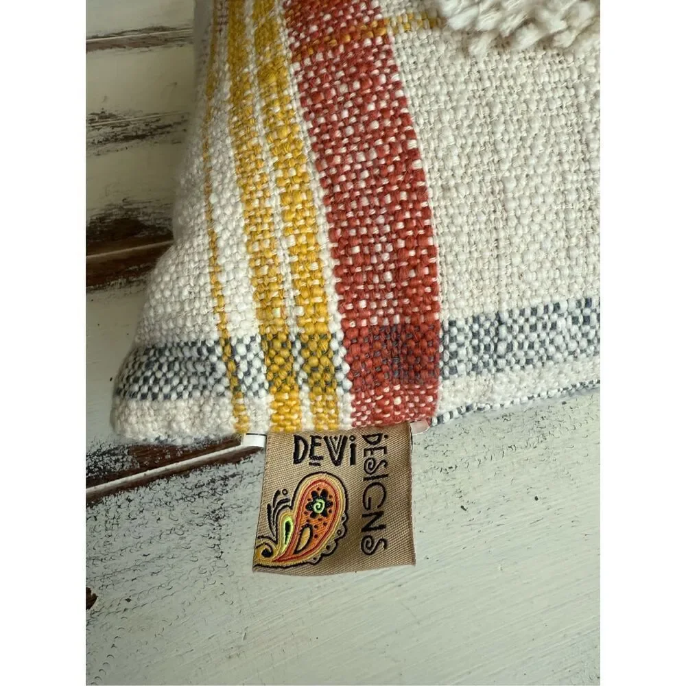 Devi Designs Blessed Plaid Pillow 24x14”